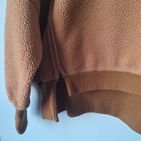 Free People Cozy Camden Faux Shearling Sweatshirt - Picture 4 of 7